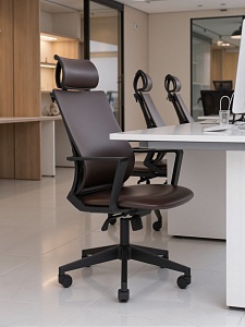 Офисное кресло CHAIRMAN 545, экокожа, коричневый